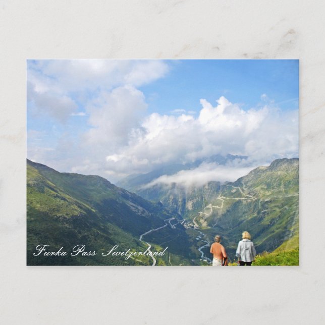 Furka Pass  Switzerland postcard (Front)