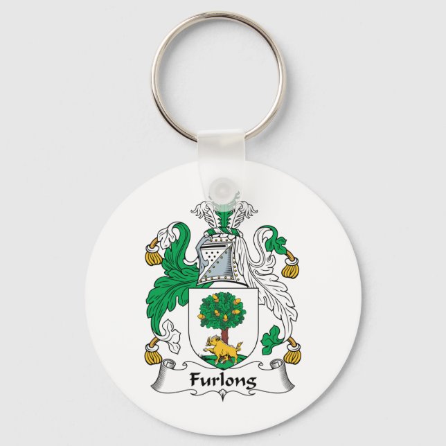 Furlong Family Crest Key Ring (Front)