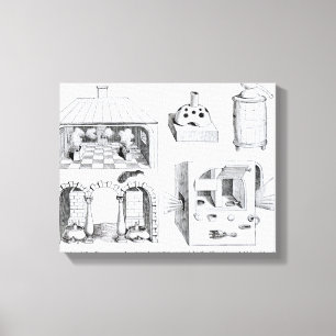 Furnaces and various Apparatus Canvas Print