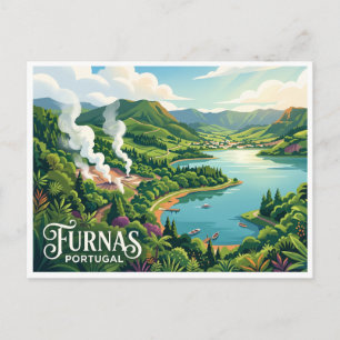Furnas Valley Portugal Postcard