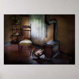 Furniture - Chair - Happiness is a warm seat Poster