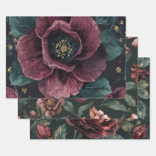 Furniture DIY Dark Botanical Gift Wrap Rustic Goth
