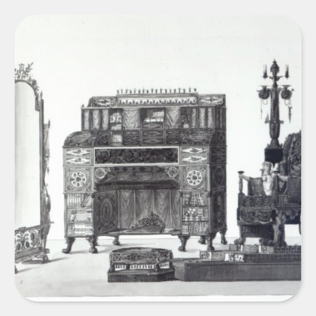 Furniture in the Grecian Style Square Sticker (Front)