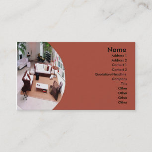 Furniture/Interior Design Business Card