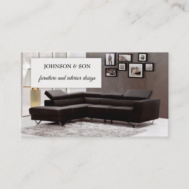 Furniture Interior Design Business Card (Front)