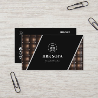 Furniture Leather Sofa Design Professional  Business Card
