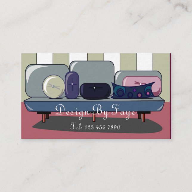 Furniture or Interior Designer Business Card (Front)