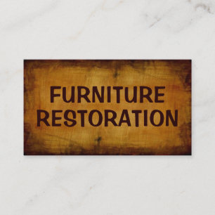 Furniture Restoration Antique Business Card