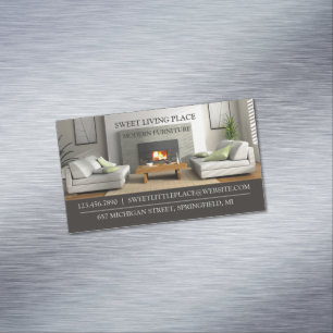 Furniture Store Magnetic Business Card