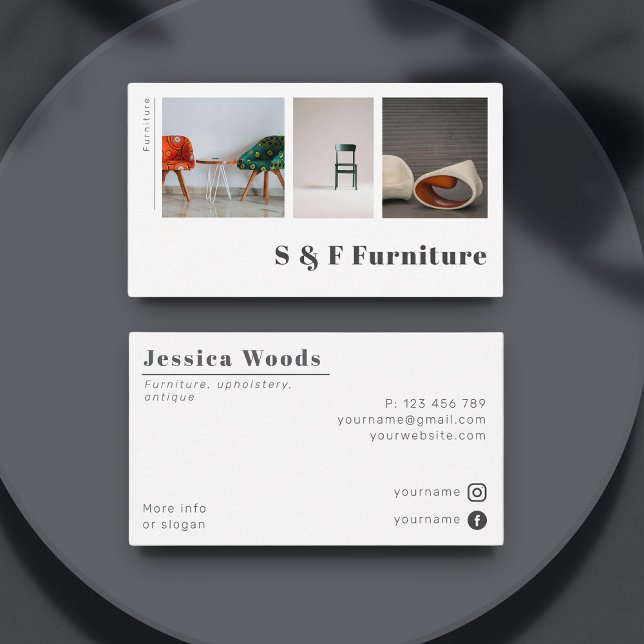 Furniture Upholsterer Upholstery Business Card (Creator Uploaded)
