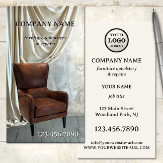 Furniture Upholstery  and Repair Business Card