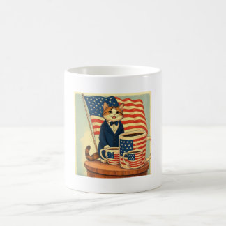 Furreedom Brew – Patriotic Cat Coffee Mug