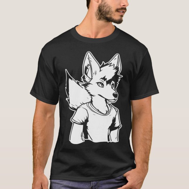 Furries Fursona  Cosplay Furry Fandom T-Shirt (Front)