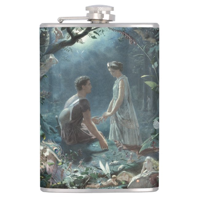 Furries: Shakespeare's A Midsummer Night's Dream Hip Flask (Front)