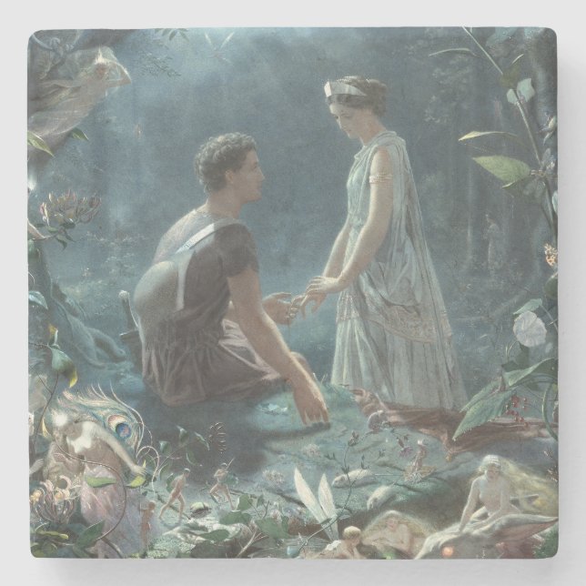 Furries: Shakespeare's A Midsummer Night's Dream Stone Coaster (Front)