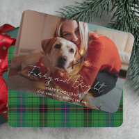 Furry and Bright Photo Tartan Christmas