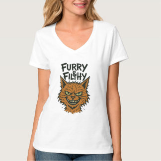 "Furry and Filthy" Sassy Cat T-shirt  