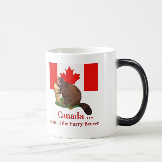 Furry Beaver Magic Mug (Right)