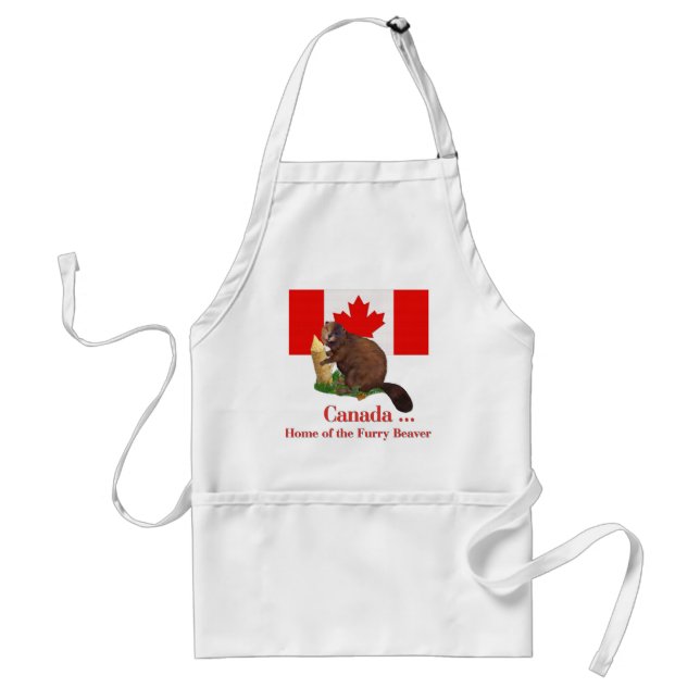 Furry Beaver Standard Apron (Front)