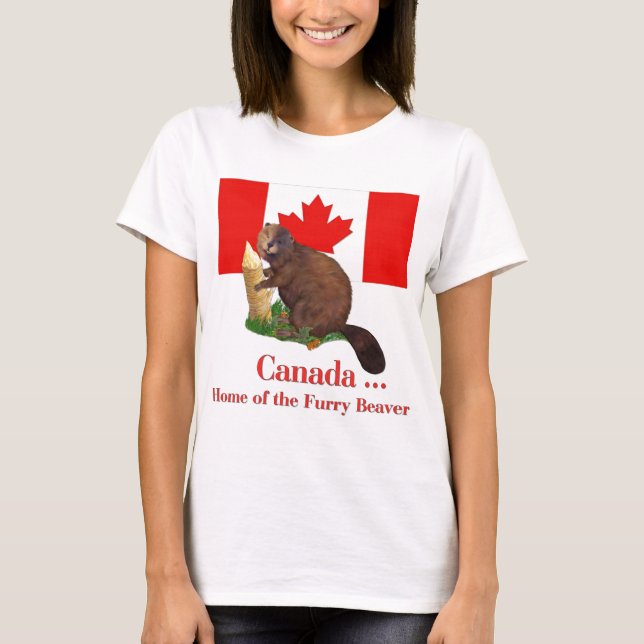 Furry Beaver T-Shirt (Front)