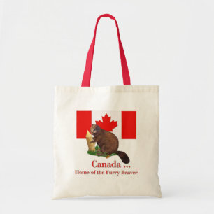 Furry Beaver Tote Bag
