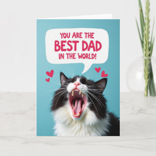 Furry Best Dad Greeting Card