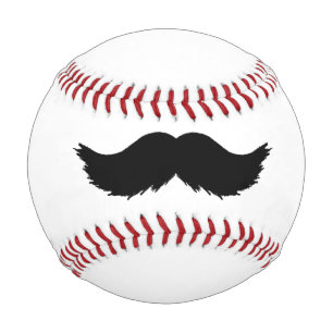 Furry Black Moustache Baseball