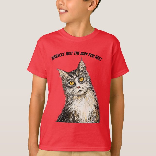 Furry cat T-Shirt (Front)