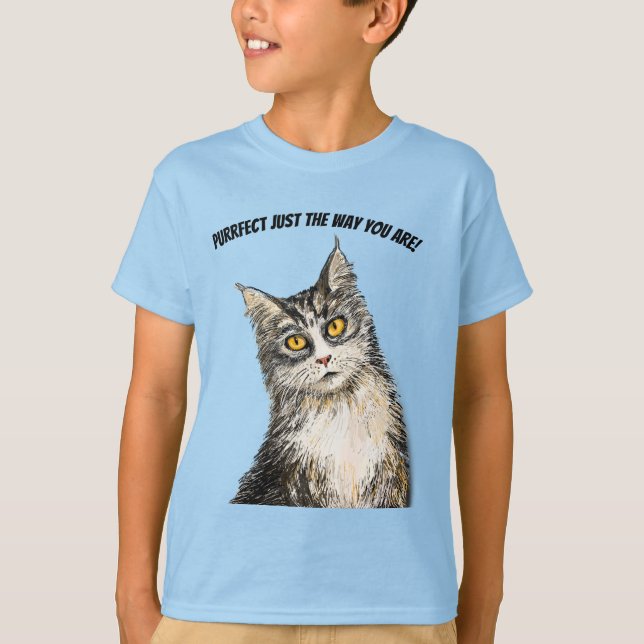Furry cat T-Shirt (Front)