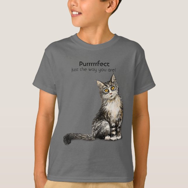 furry cat T-Shirt (Front)