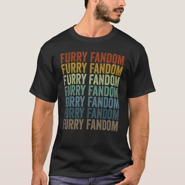 Furry Fandom Fursona Fursuit T-Shirt (Front)