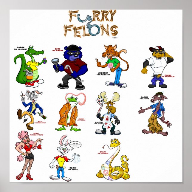 Furry Felons Poster (Front)