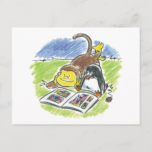 Furry Friends Comic Book Postcard (Front)