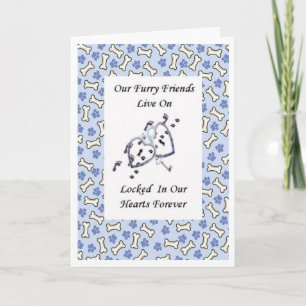 Furry Friends Live On Locked In Our Hearts 4 Card