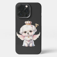 Furry Joy: Angel Wing Maltese Dog Puppy Gift
