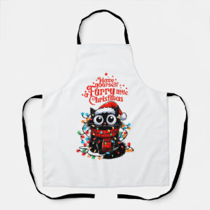 Furry Little Christmas Apron