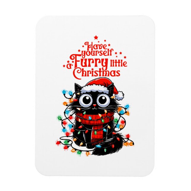 Furry Little Christmas  Magnet (Vertical)