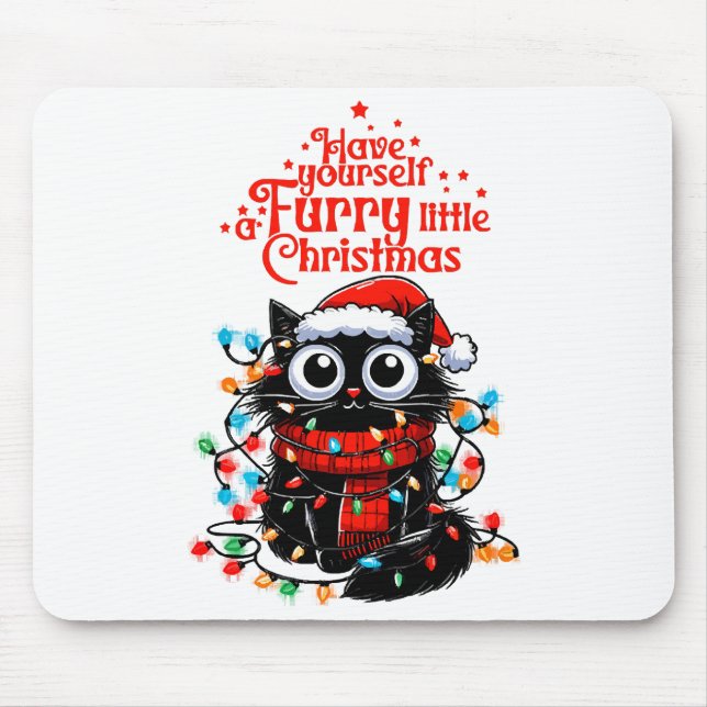 Furry Little Christmas  Mouse Pad (Front)