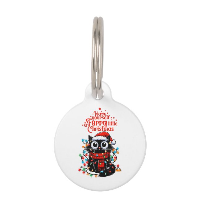 Furry Little Christmas  Pet Tag (Front)