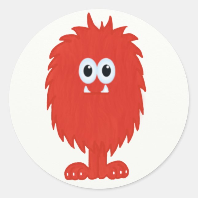 Furry Monster Sticker (Front)