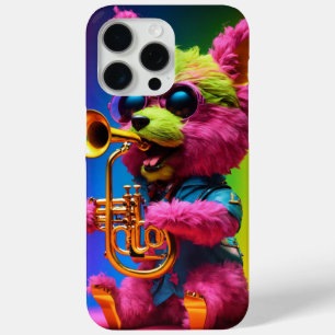 Furry musical dog playing trumpet phone case for i