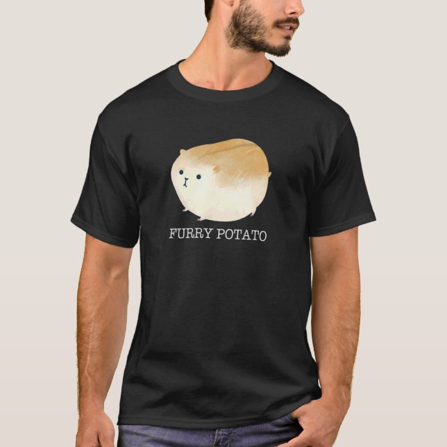 Furry Potato  Cute Chubby Hamster Men Women Hamste T-Shirt (Front)
