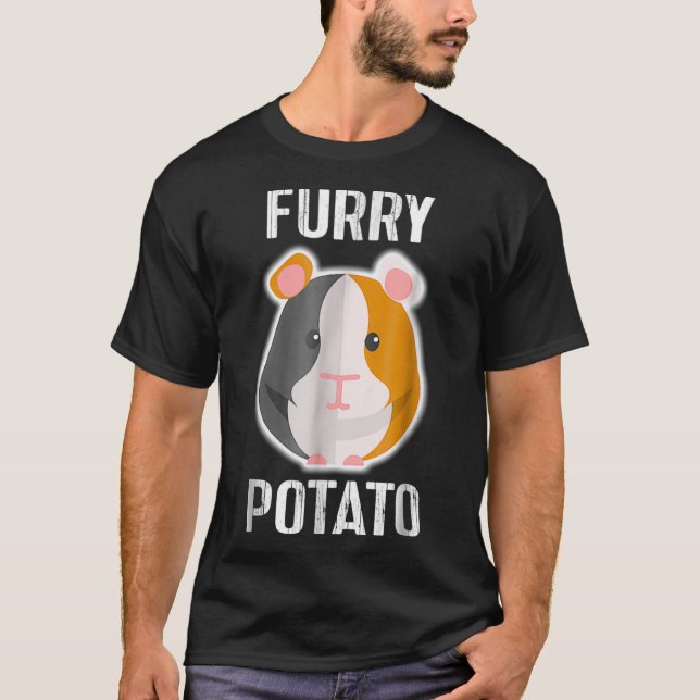 Furry Potato Funny Mountain Guinea Pig T Gift Pet  T-Shirt (Front)
