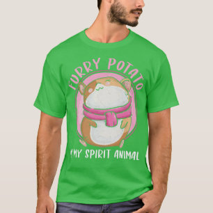 Furry Potato Funny Spirit Animal For Domestic Guin T-Shirt