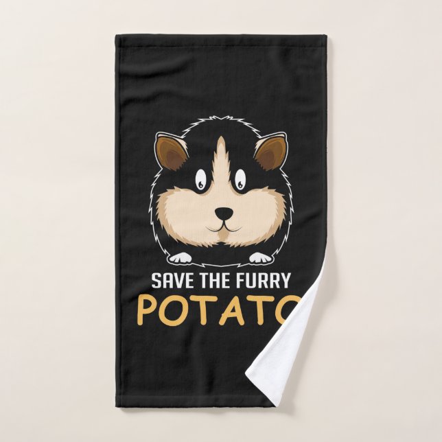 Furry Potato Guinea Pig Owner Hand Towel (Hand Towel)