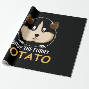 Furry Potato Guinea Pig Owner Wrapping Paper