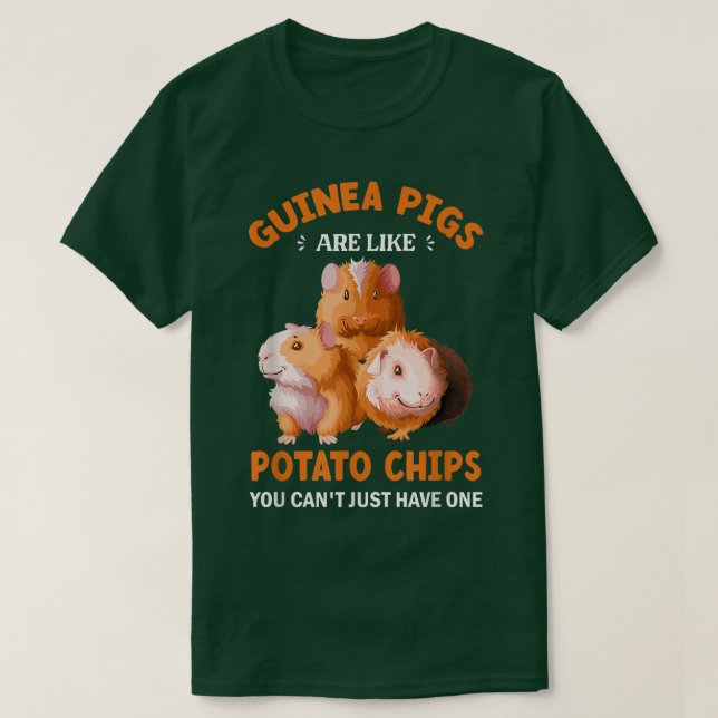 Furry Potato Guinea Pig Quote Pet  T-Shirt (Design Front)