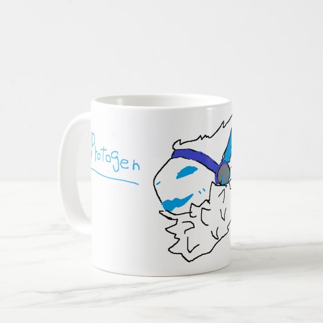 furry protogen mug (Front Left)