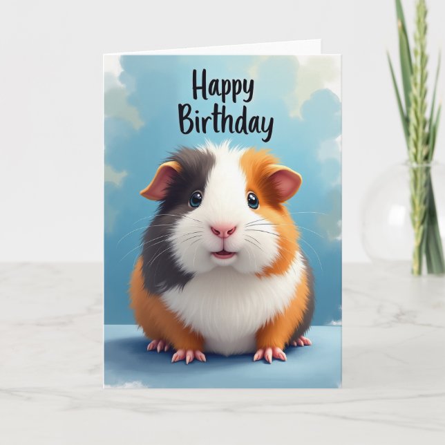 Furry Rodent Birthday Card (Front)