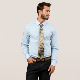 Furry Tabby Cat Legs and Paws- Funny Feline Design Tie